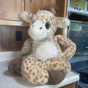 Large Giraffe Kelly Toy Plush With Acrylic Large Eyes‎